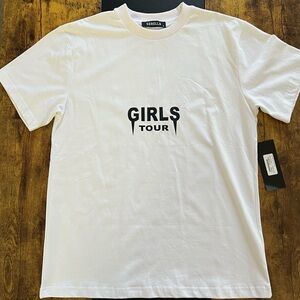Girls Tour Tee White (D119)